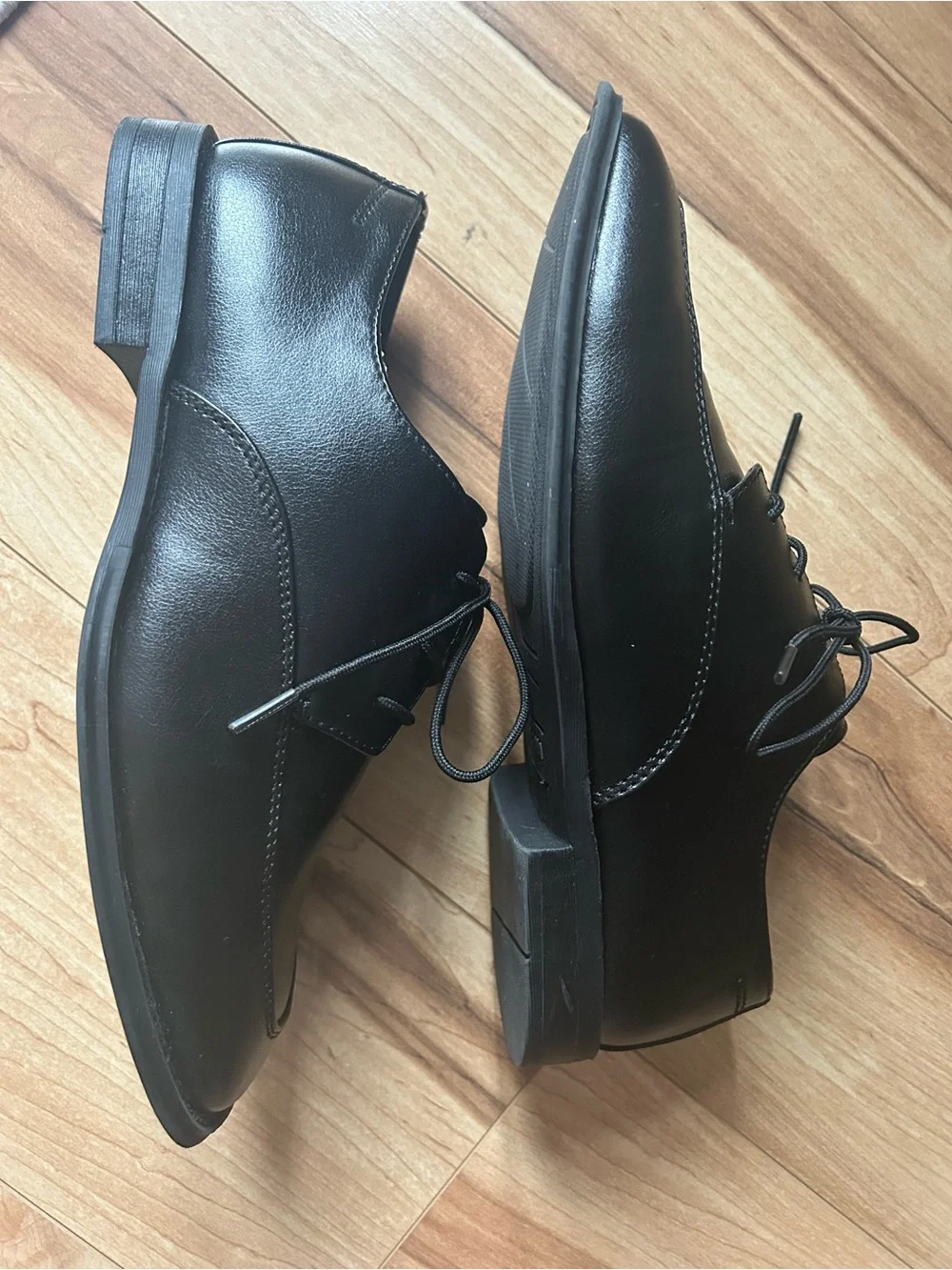 Classic Black Boy’s Lace-Up Dress Shoes